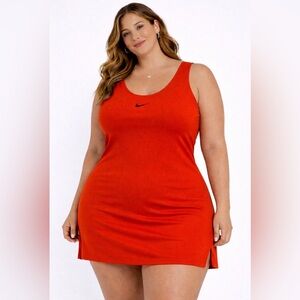 Nike Vibrant Red Tank Dress NWT